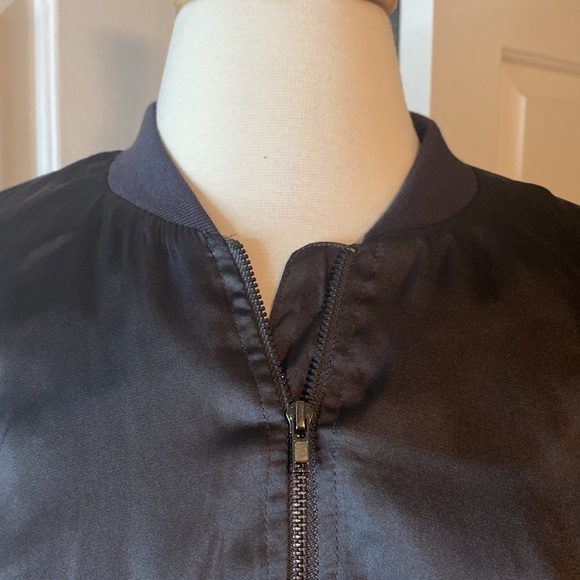 NWT She + Sky Black “Silky” Zip Up Jacket Size Small - Picture 2 of 8